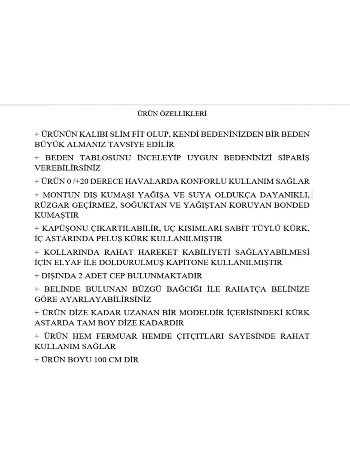 TUTveAL Collection Kadın Içi Kürklü Mont Uzun Kapitone Mont Kapüşonlu Büyük Beden Mont - Vizon-50 görsel 5