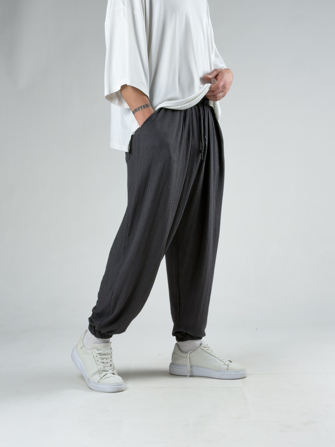 Cocopelli Bürümcük Antrasit Erkek Jogger Pantolon COC3179 görsel 4