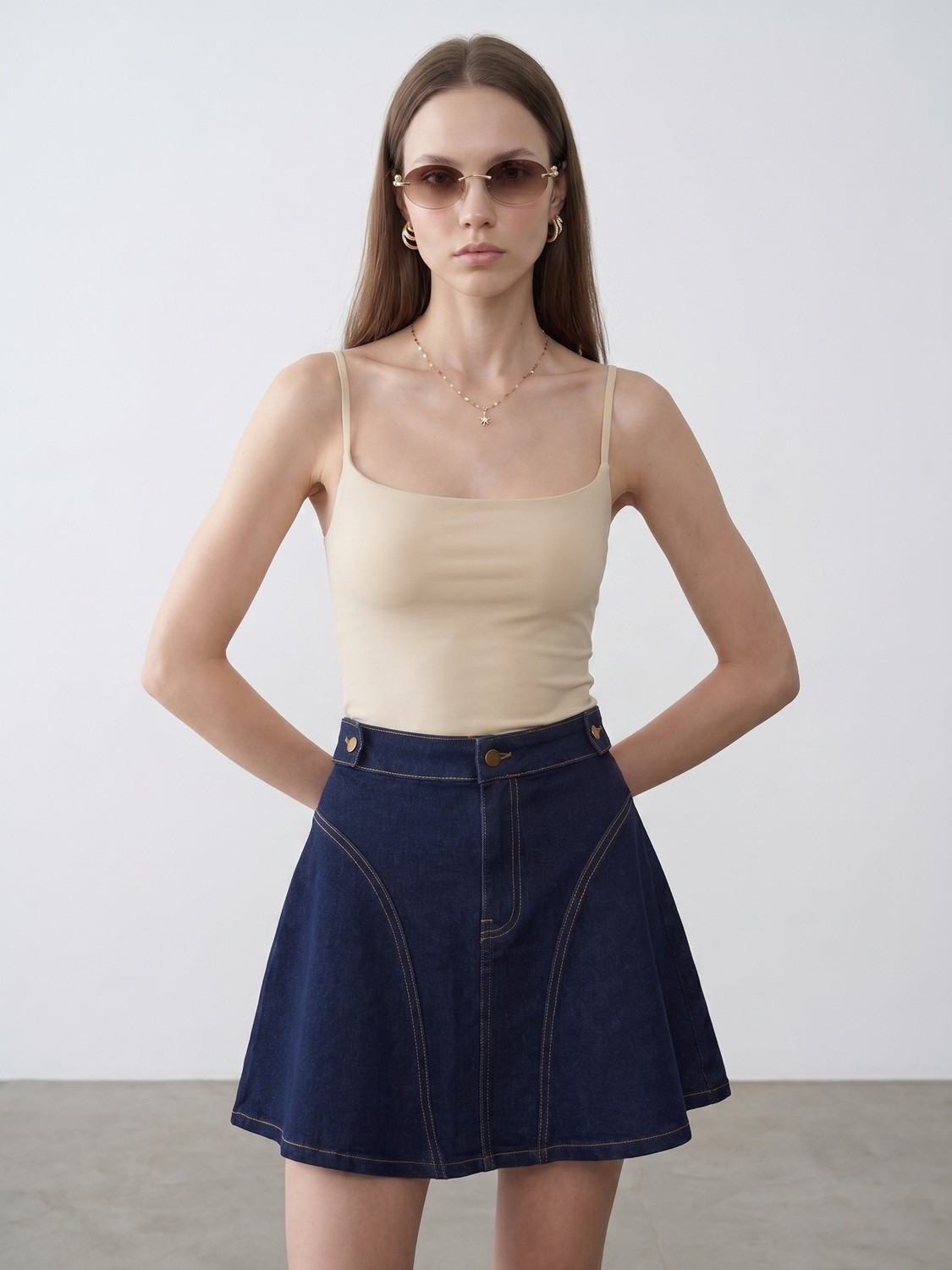 Dilvin 21200 Bra-Free Askılı Top-Taş görsel 3