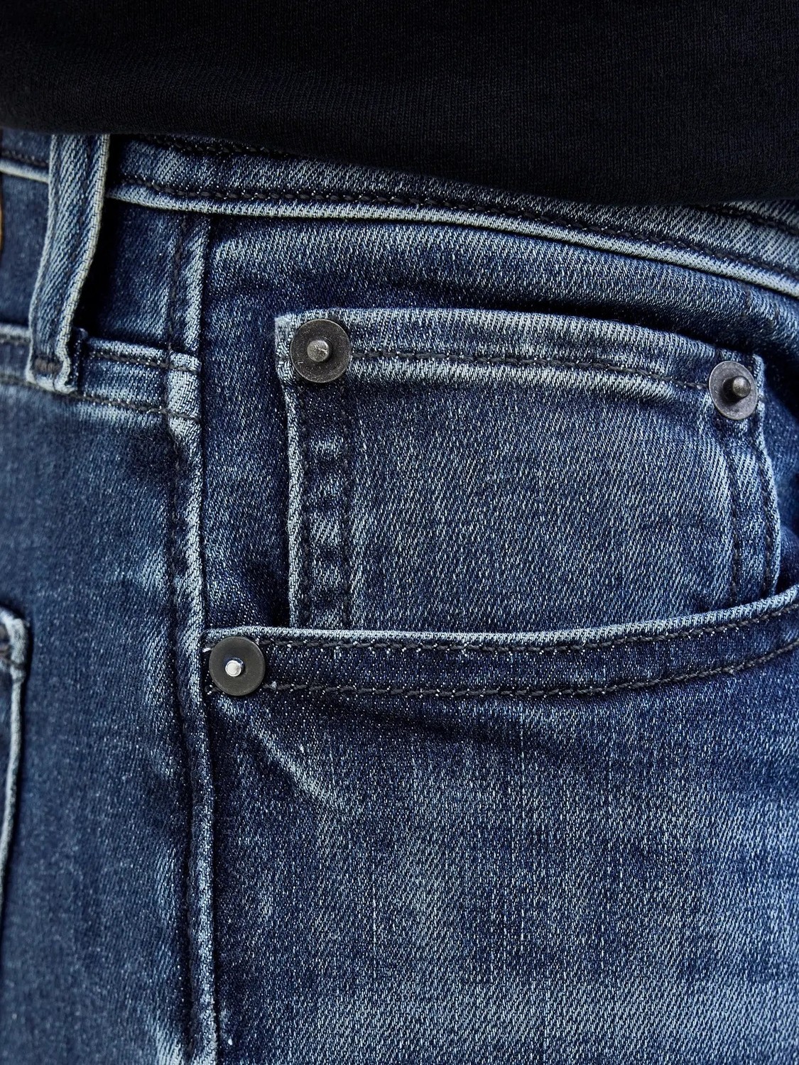 Jack & Jones Düşük Bel Slim Fit Mavi Erkek Denim Pantolon 12278144_JJIGLENN Jjorıgınal Cb 820 görsel 5