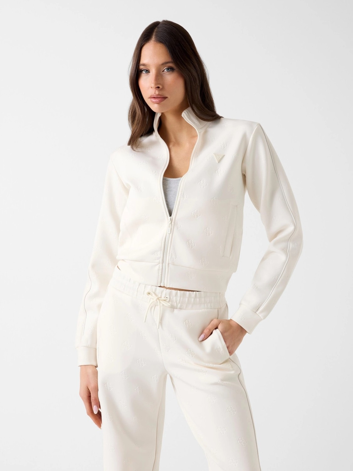 Guess Calista 4g Tam Fermuarlı Kadın Eşofman Üstü V6YQ12K4297-FW0T görsel 2