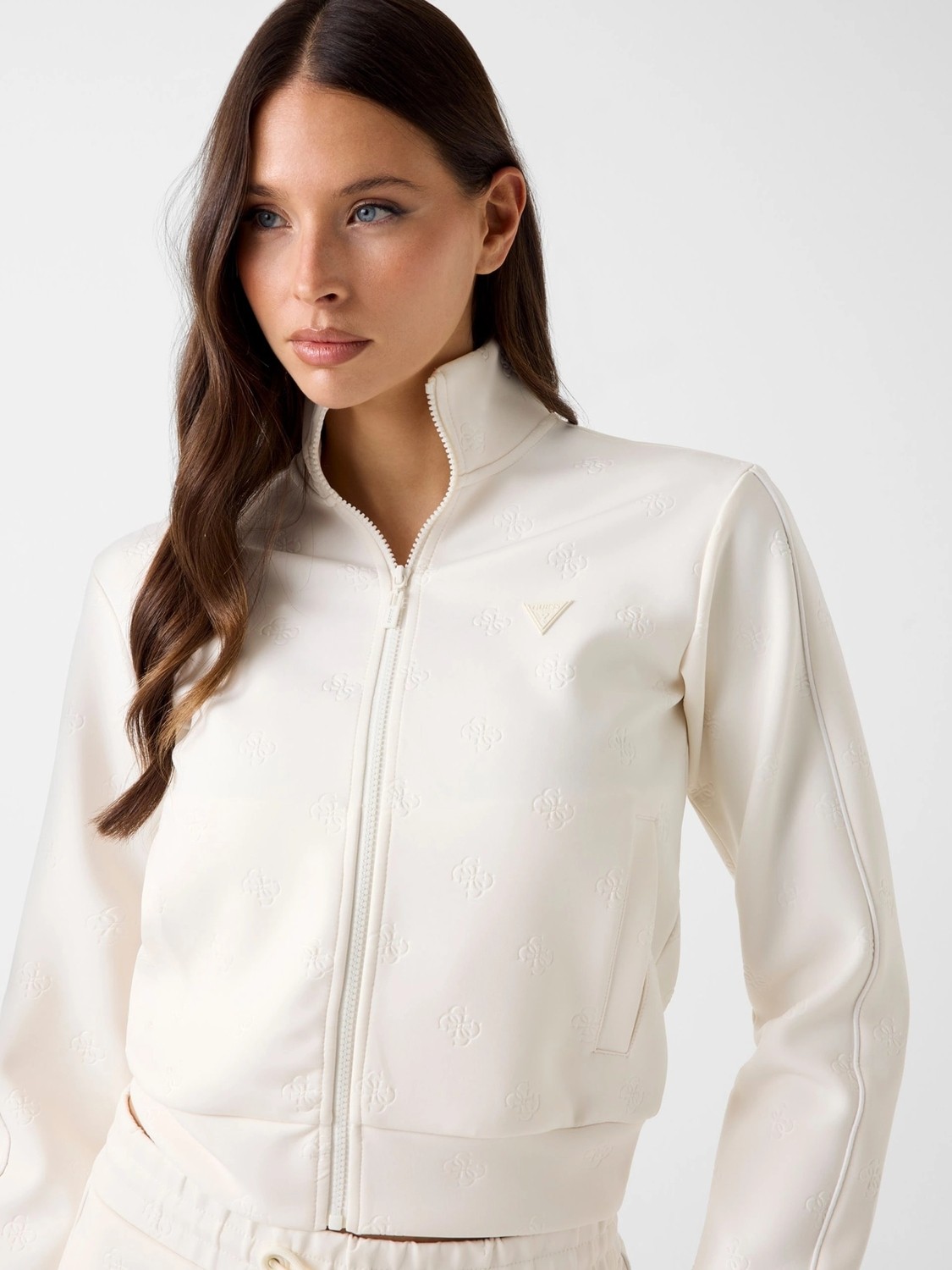 Guess Calista 4g Tam Fermuarlı Kadın Eşofman Üstü V6YQ12K4297-FW0T görsel 4
