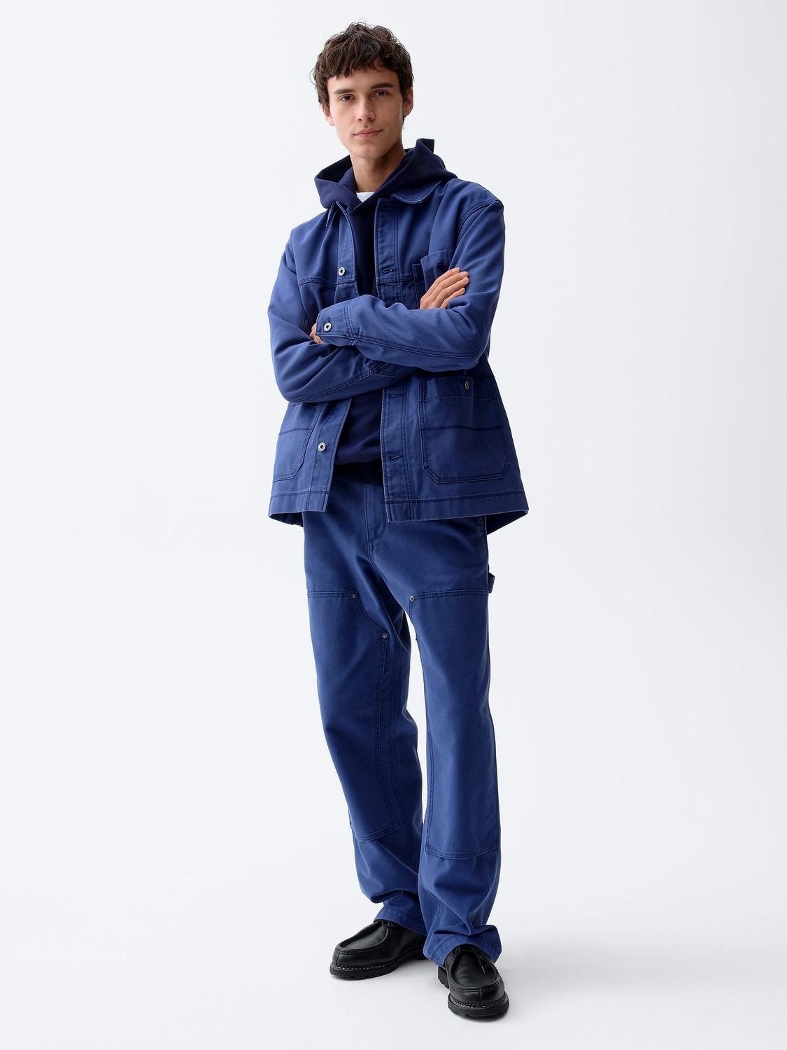 Gap Erkek Kahverengi '90S Loose Kanvas Double-Knee Carpenter Pantolon görsel 2