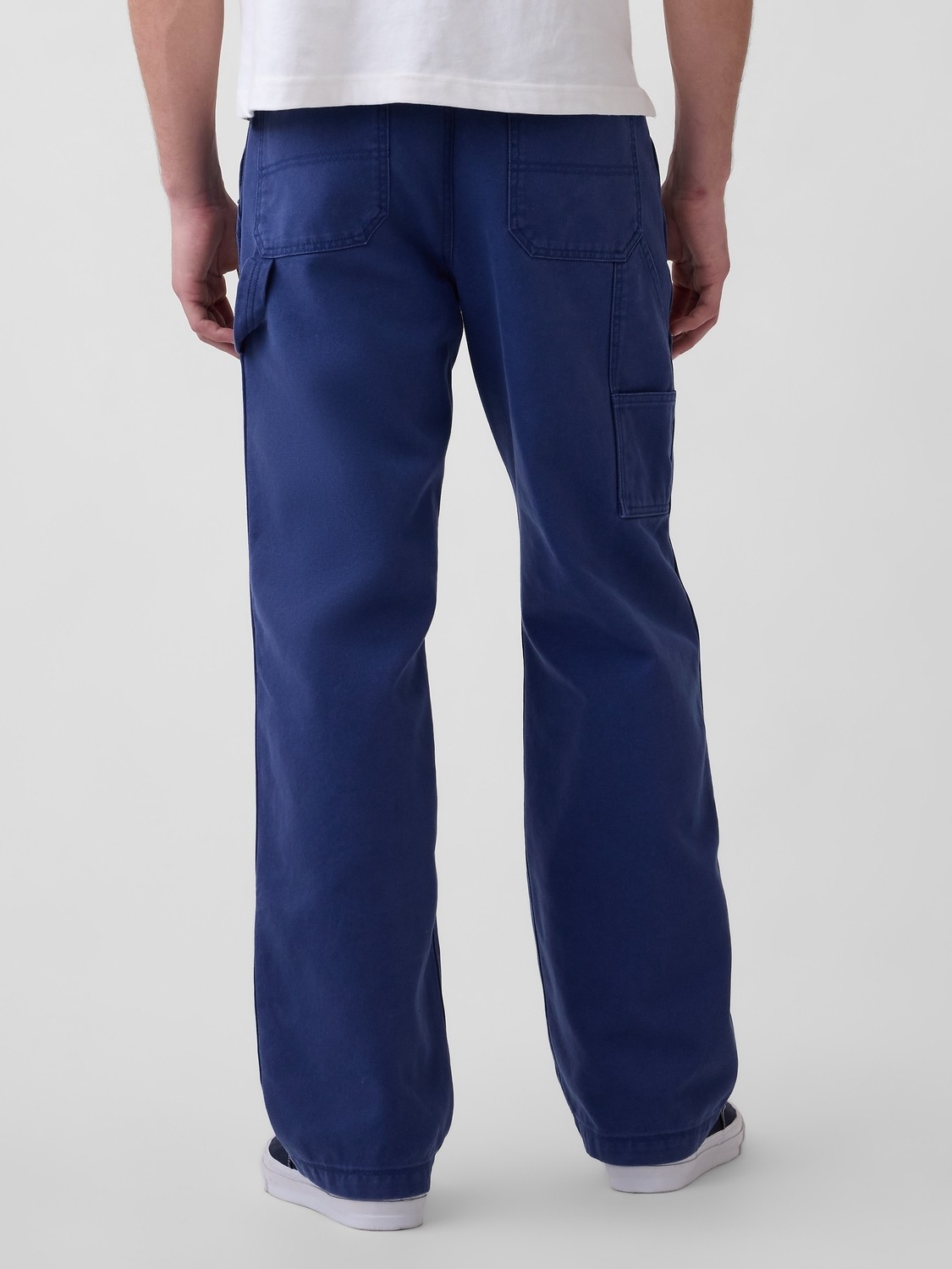Gap Erkek Kahverengi '90S Loose Kanvas Double-Knee Carpenter Pantolon görsel 5