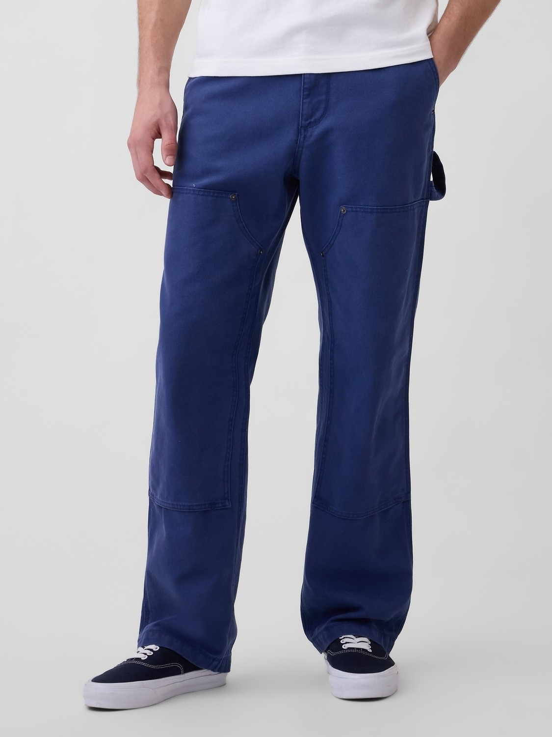 Gap Erkek Kahverengi '90S Loose Kanvas Double-Knee Carpenter Pantolon görsel 7