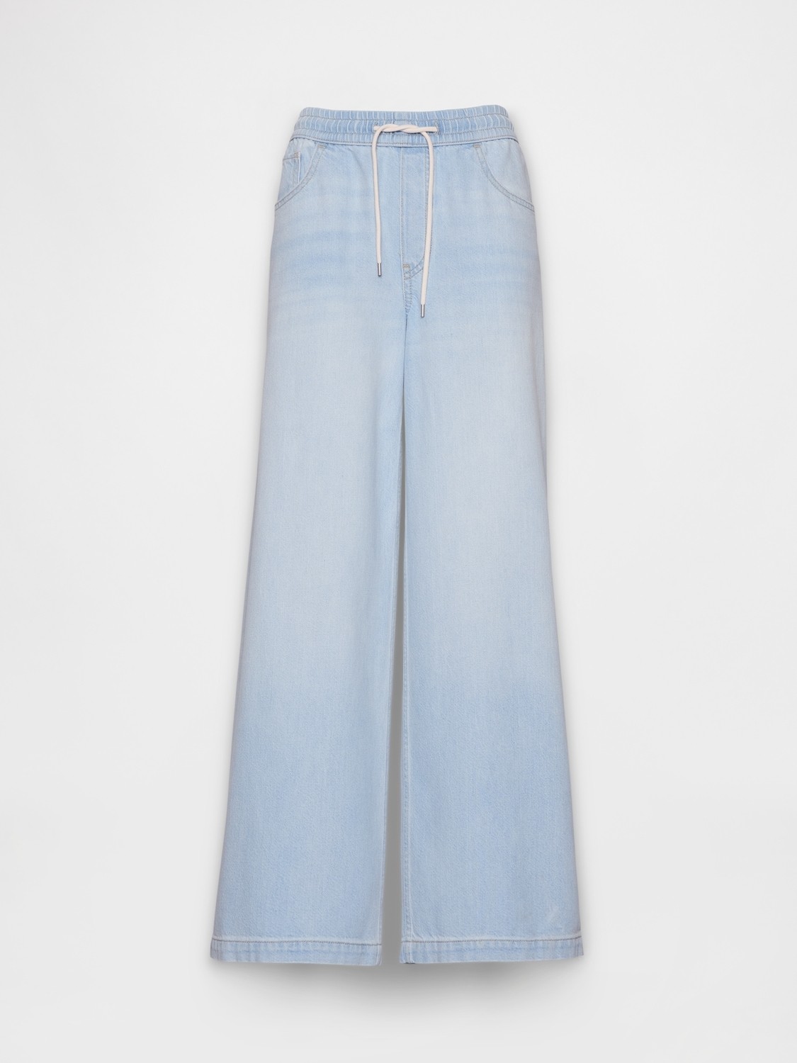 Gap Kadın Açık Mavi Mid Rise Ultrasoft Easy Baggy Jean Pantolon görsel 2