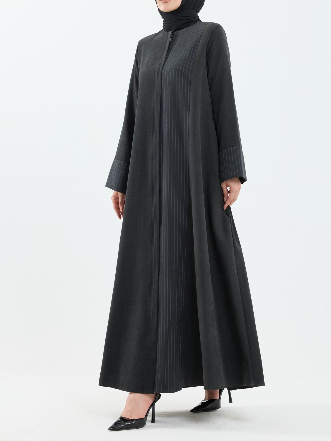 Kadeem Giyim Dilara Cupra Abaya Siyah - 1025 görsel 3