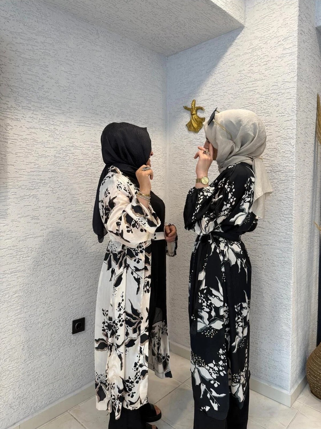Aysun Aydemir Desenli Yazlik Tesettur Kimono görsel 5