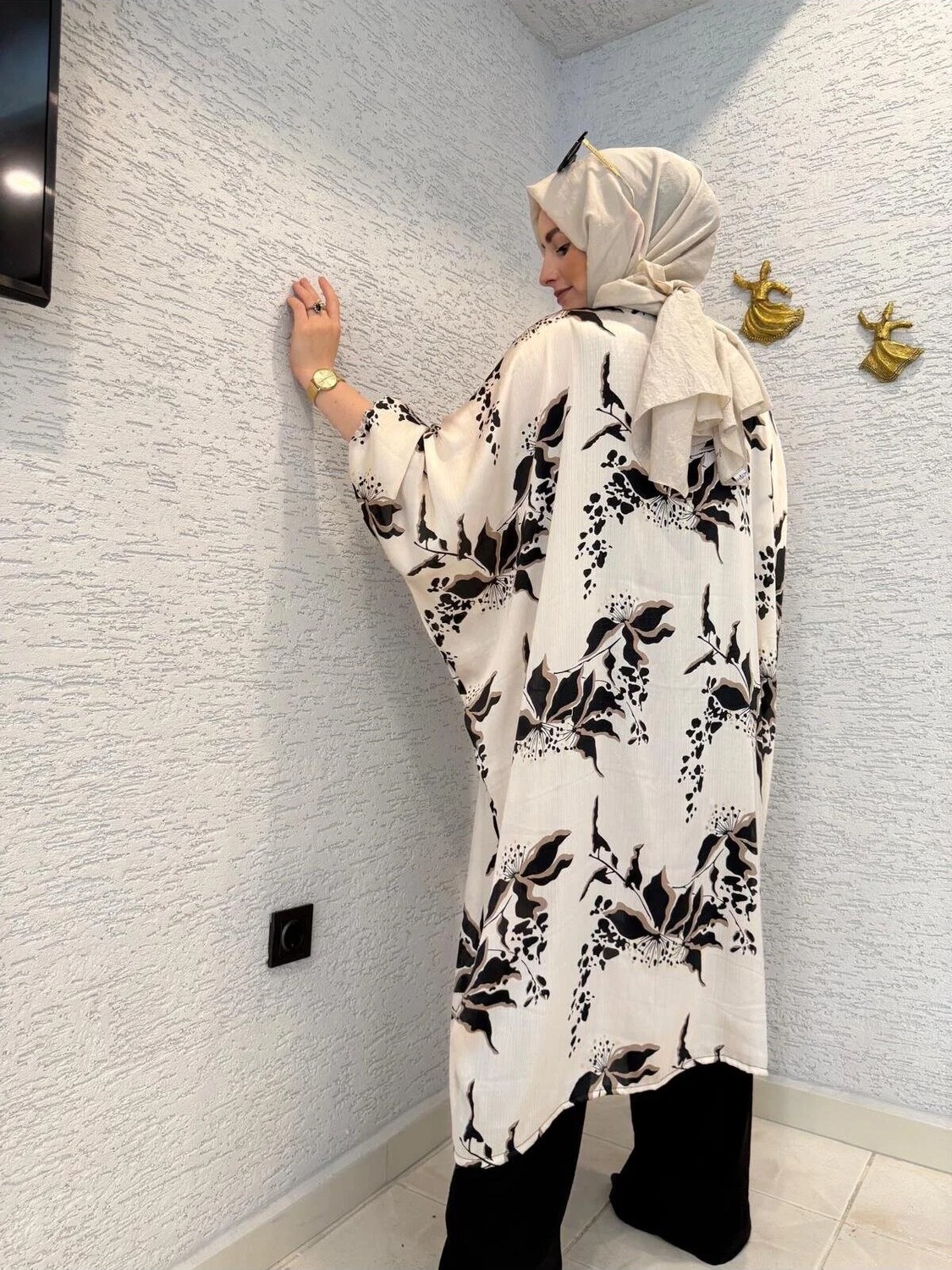 Aysun Aydemir Desenli Yazlık Salaş Uzun Tunik görsel 5