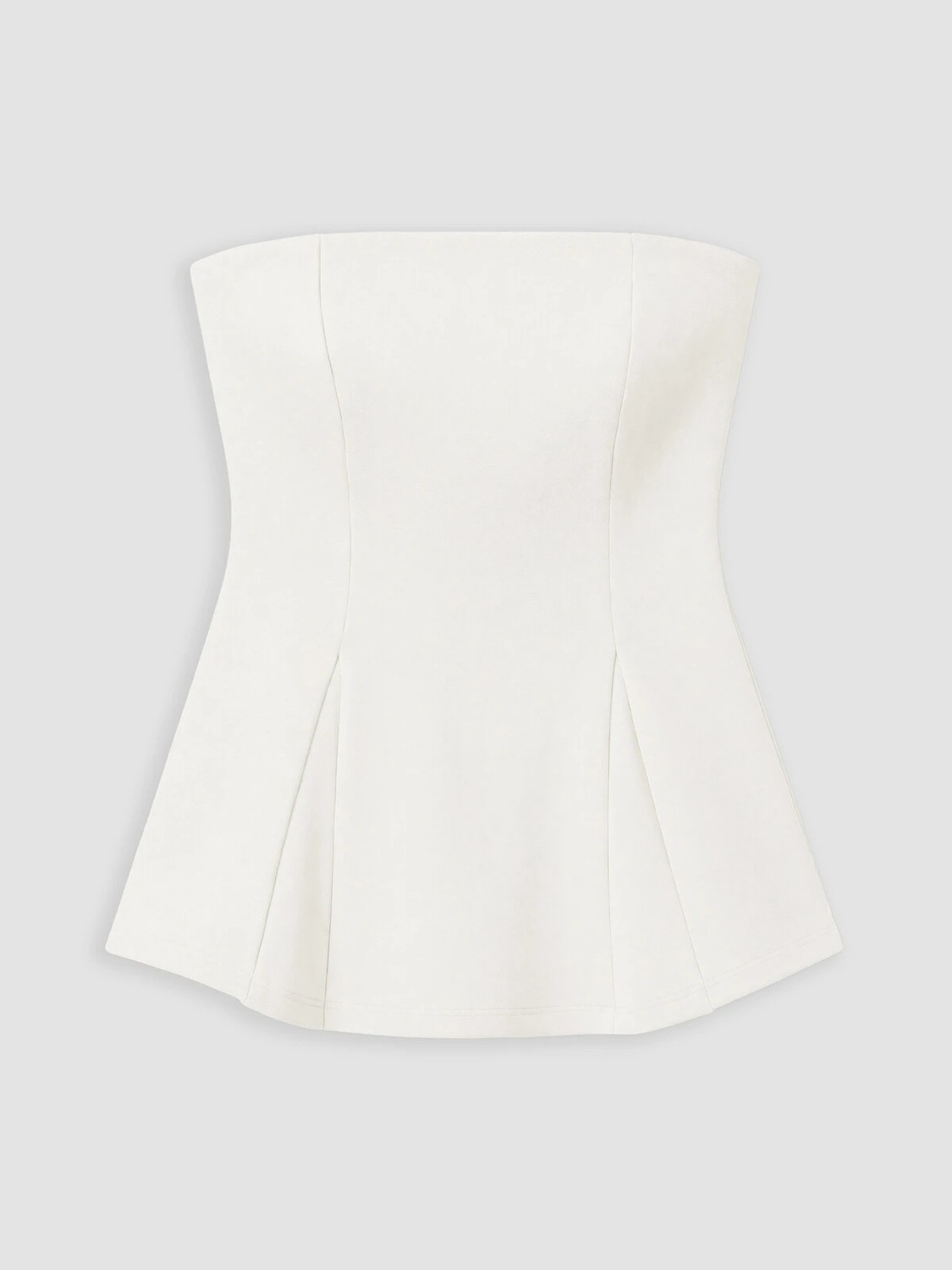 LC Waikiki Yeni Sezon Straplez Yaka Peplum Korse Bluz görsel 5