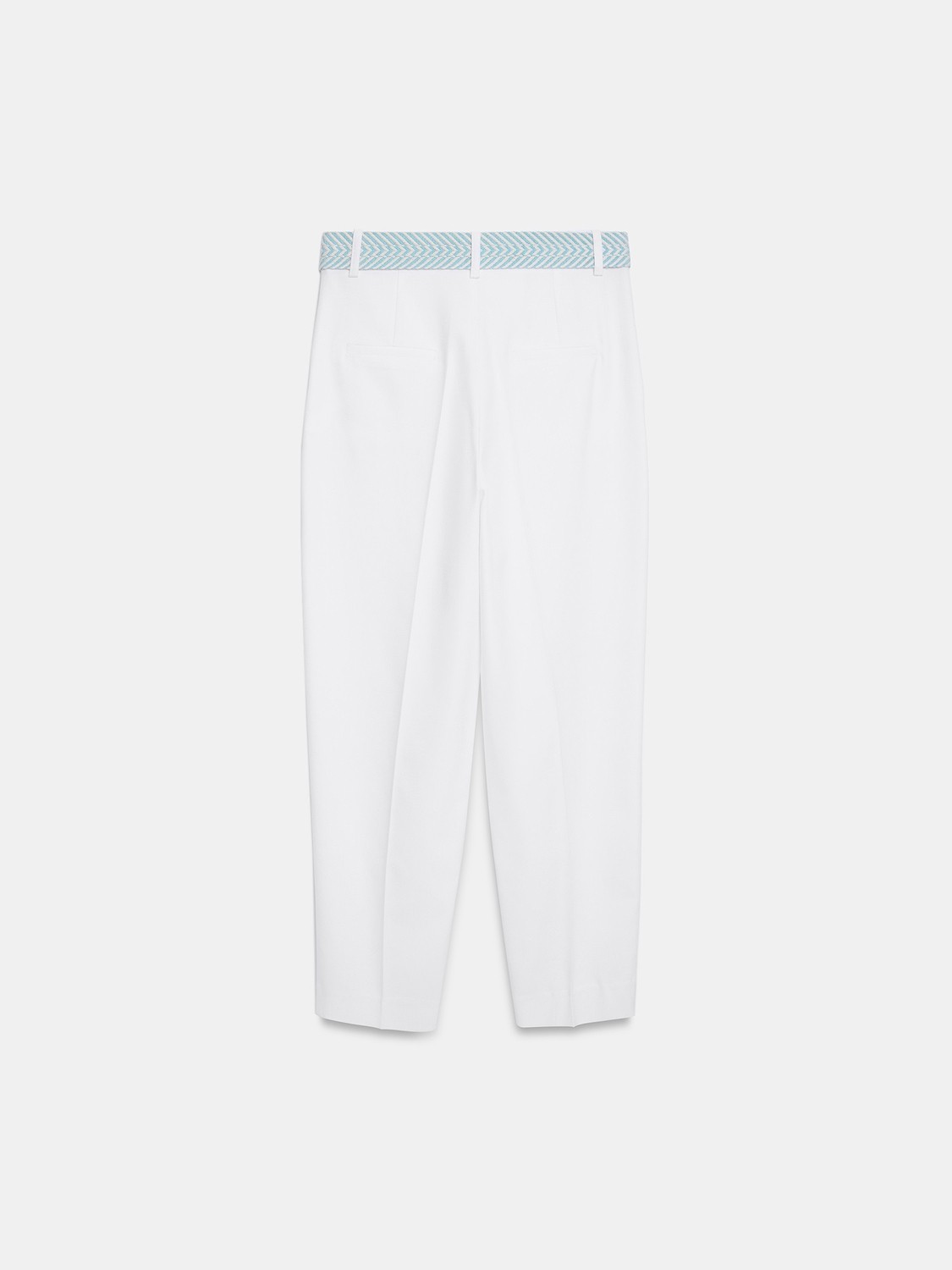 Dilvin 72735 Kemerli Pensli Pantolon-Camel görsel 5