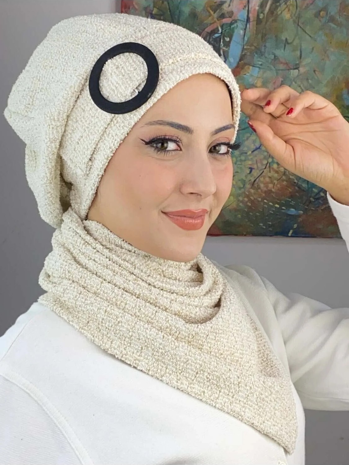 Butik Ambar Tokalı Bere görsel 3