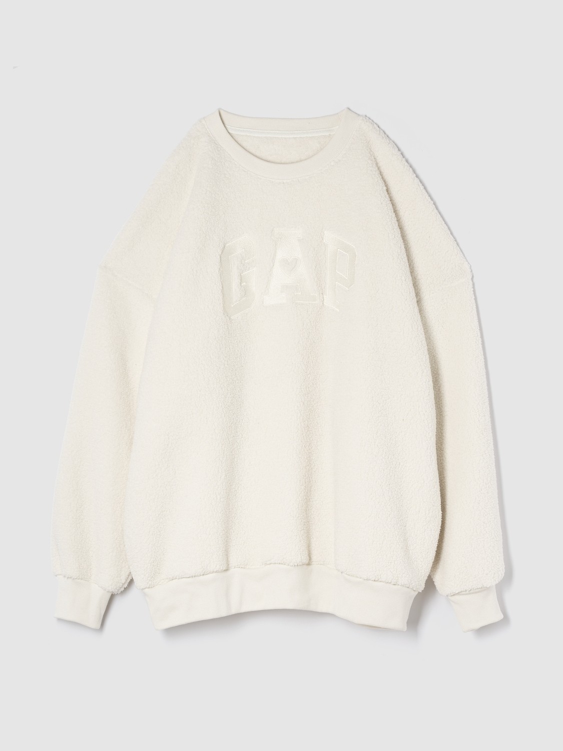 Gap Kadın Lacivert Gap Logo Oversize Sherpa Kalpli Sweatshirt görsel 5