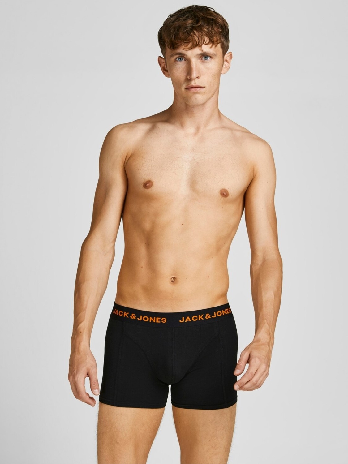 Jack & Jones Erkek 5'li Düz Renk Logolu Boxer Siyah Paça Tipi Rahat Kullanım görsel 7