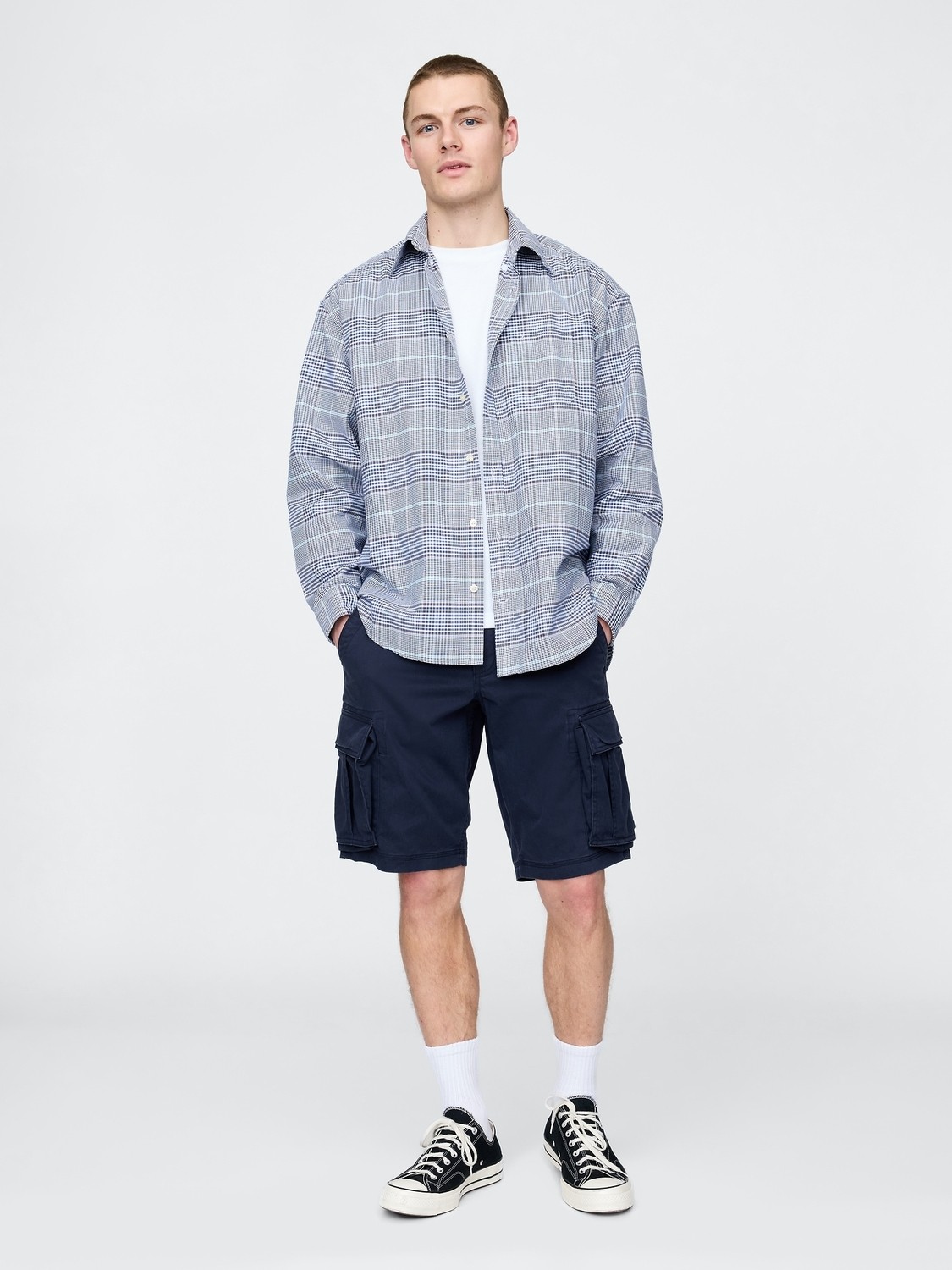 Gap Erkek Kahverengi 11" Relaxed Kargo Şort