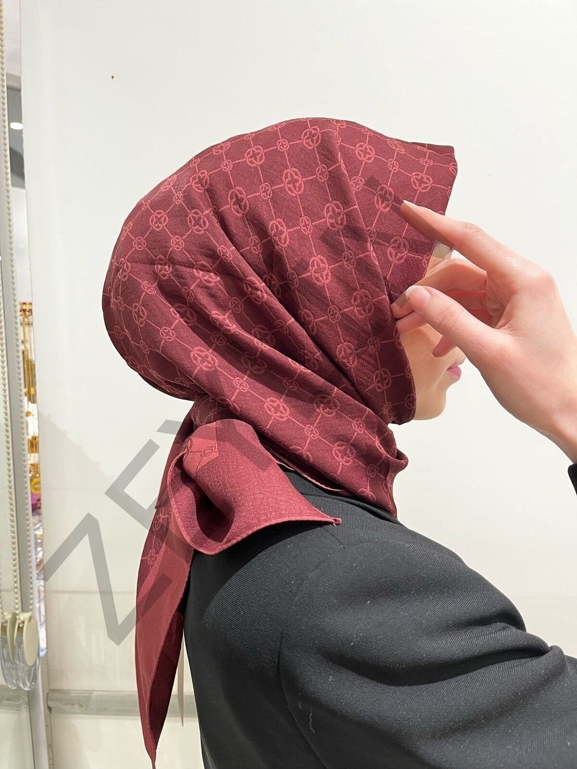 Aker Elegance Monogram Eşarp 942 görsel 3