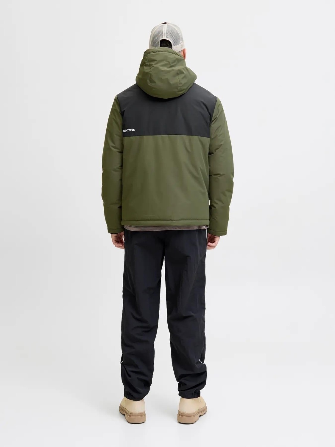 Jack & Jones Jcounion Light Padded Blocking Yeşil Erkek Mont 12285586 görsel 2