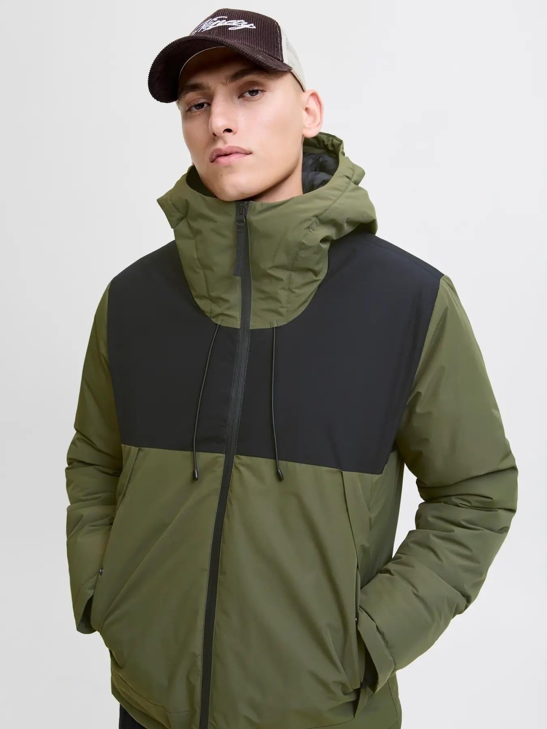 Jack & Jones Jcounion Light Padded Blocking Yeşil Erkek Mont 12285586 görsel 6
