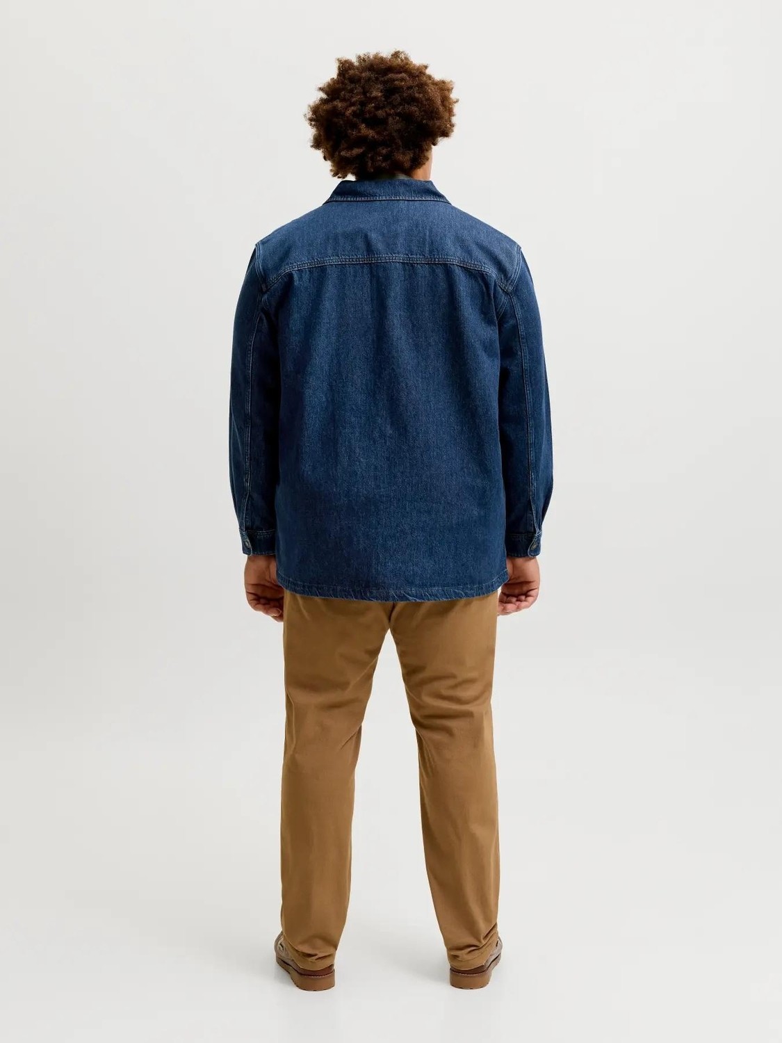 Jack & Jones Jack Jones Bluderry Denim Owershırt Büyük Beden Erkek Jean Ceket 12308545 görsel 4
