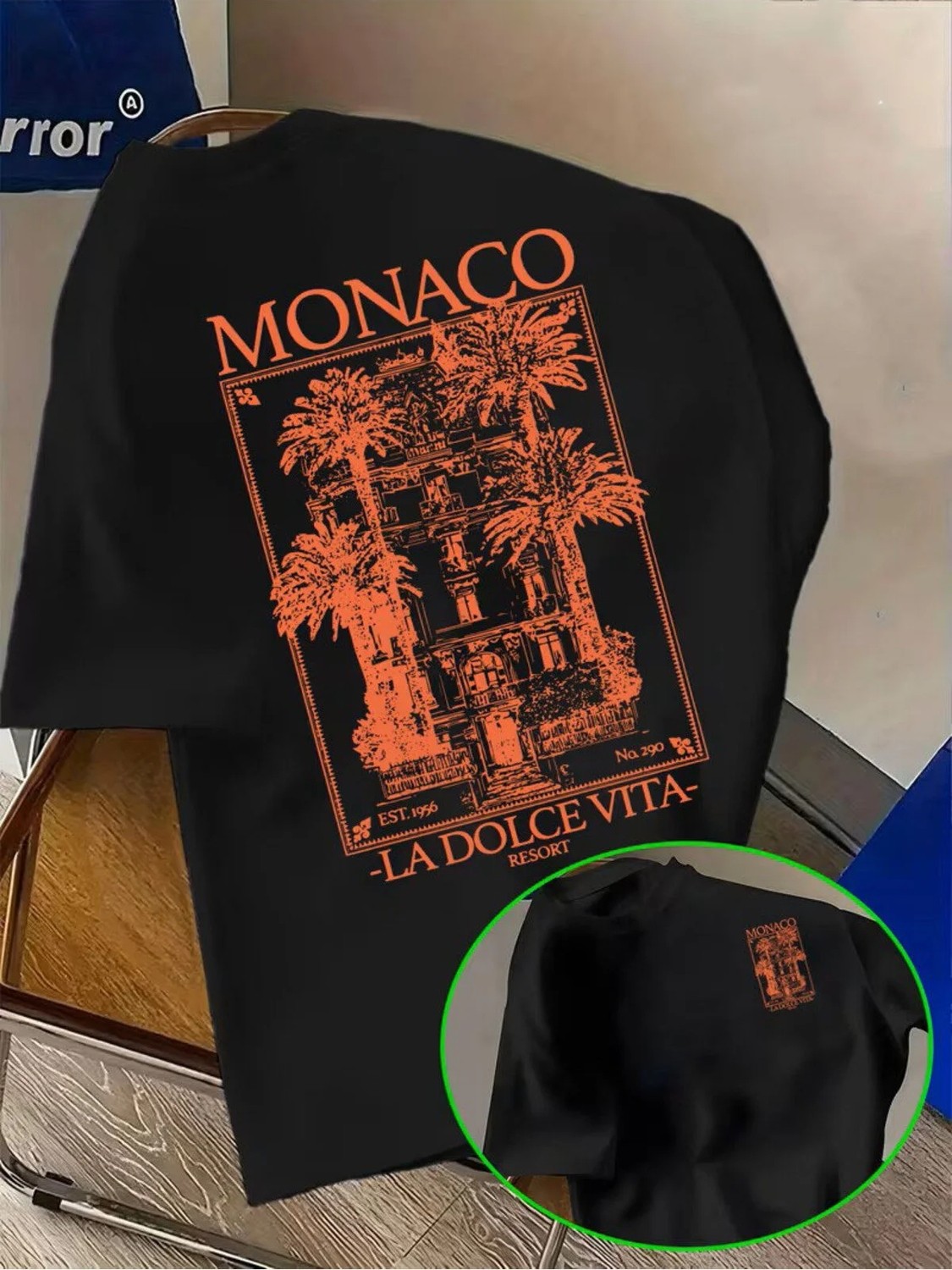 L'eivor Monaco La Dolce Vita Baskılı Pamuk Erkek Tişört görsel 5