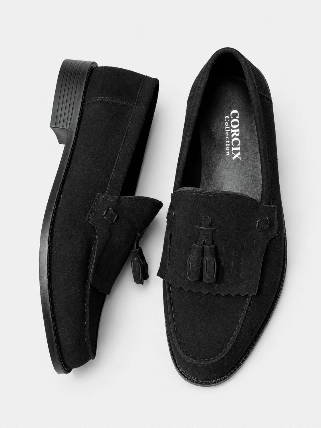 Yalçın Erkek Siyah Püsküllü Loafer Günlük Klasik Süet Ayakkabı görsel 6