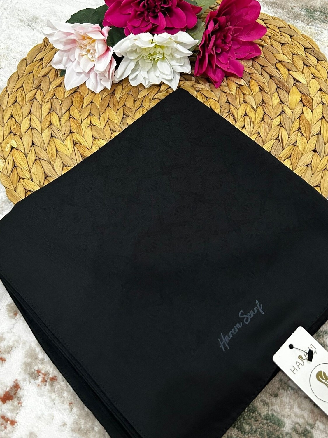 Harem Scarf Gold Sahra Eşarp Siyah