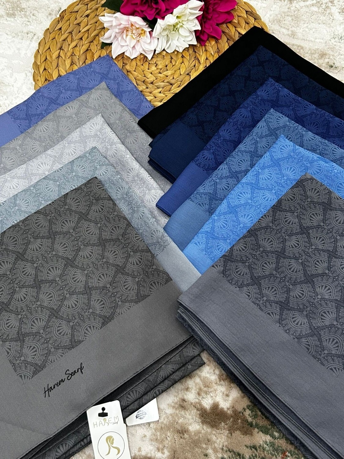 Harem Scarf Gold Sahra Eşarp Siyah görsel 2