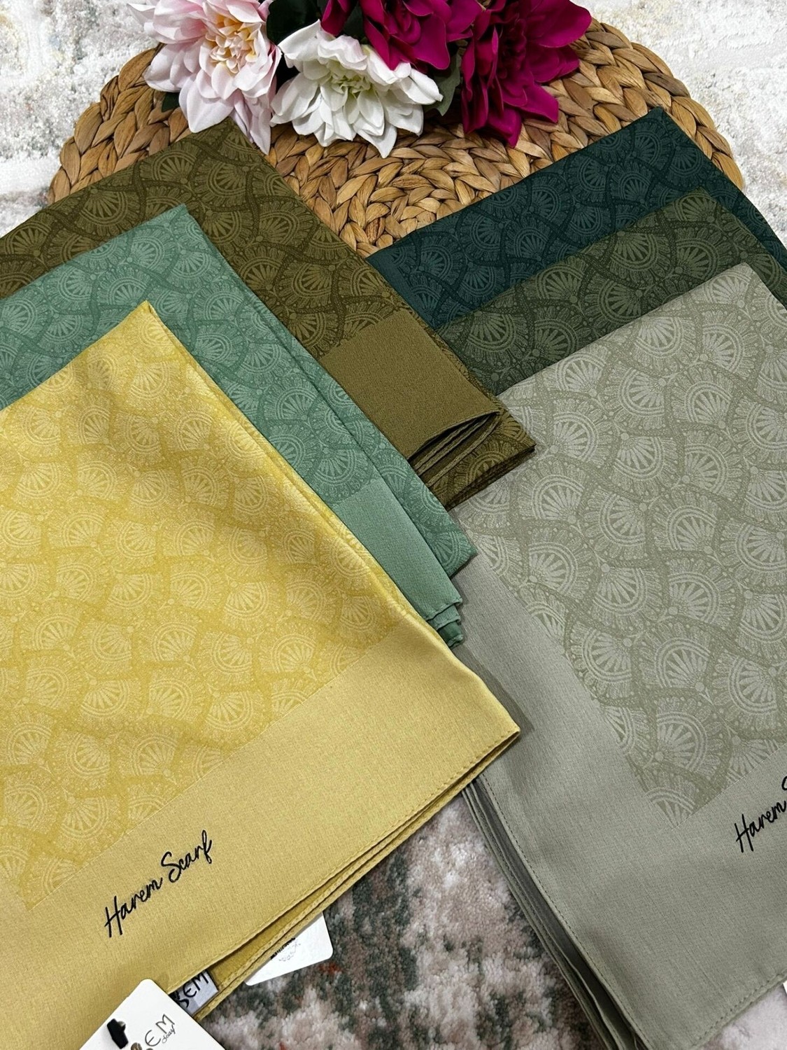 Harem Scarf Gold Sahra Eşarp Oksit