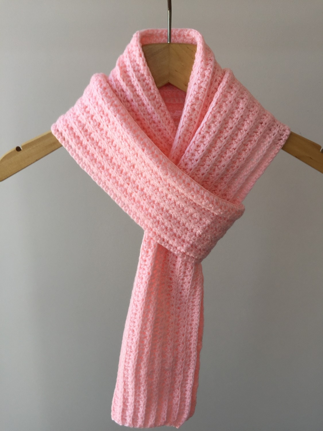 Mora Knit Atkı El Örgüsü Hafif Ince Örgü Pembe Atkı