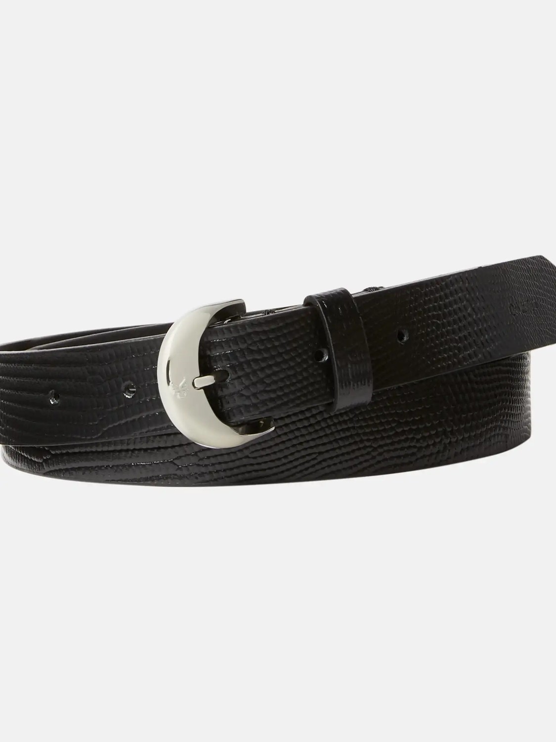 Calvin Klein Kadın / Kız Siyah Calvin Klein Forged Pın Belt 25MM, Yıq Siyah Kadın Kemer görsel 2