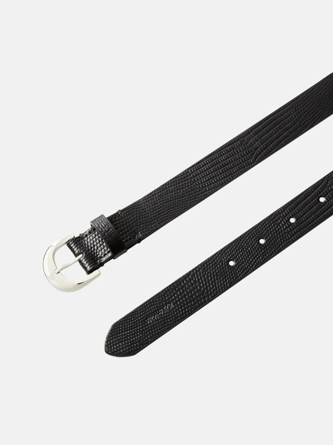 Calvin Klein Kadın / Kız Siyah Calvin Klein Forged Pın Belt 25MM, Yıq Siyah Kadın Kemer görsel 3