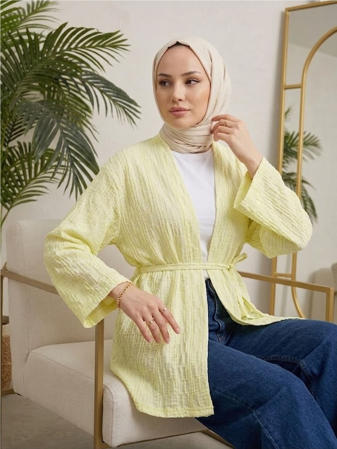 Miostil Ağaç Kabuğu Hırka-Pembe görsel 2