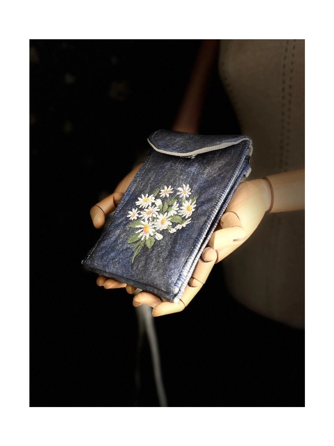 Ggart Handmade Meadov Nakış Işlemeli Telefonluk, Telefon Çantası V27 görsel 3