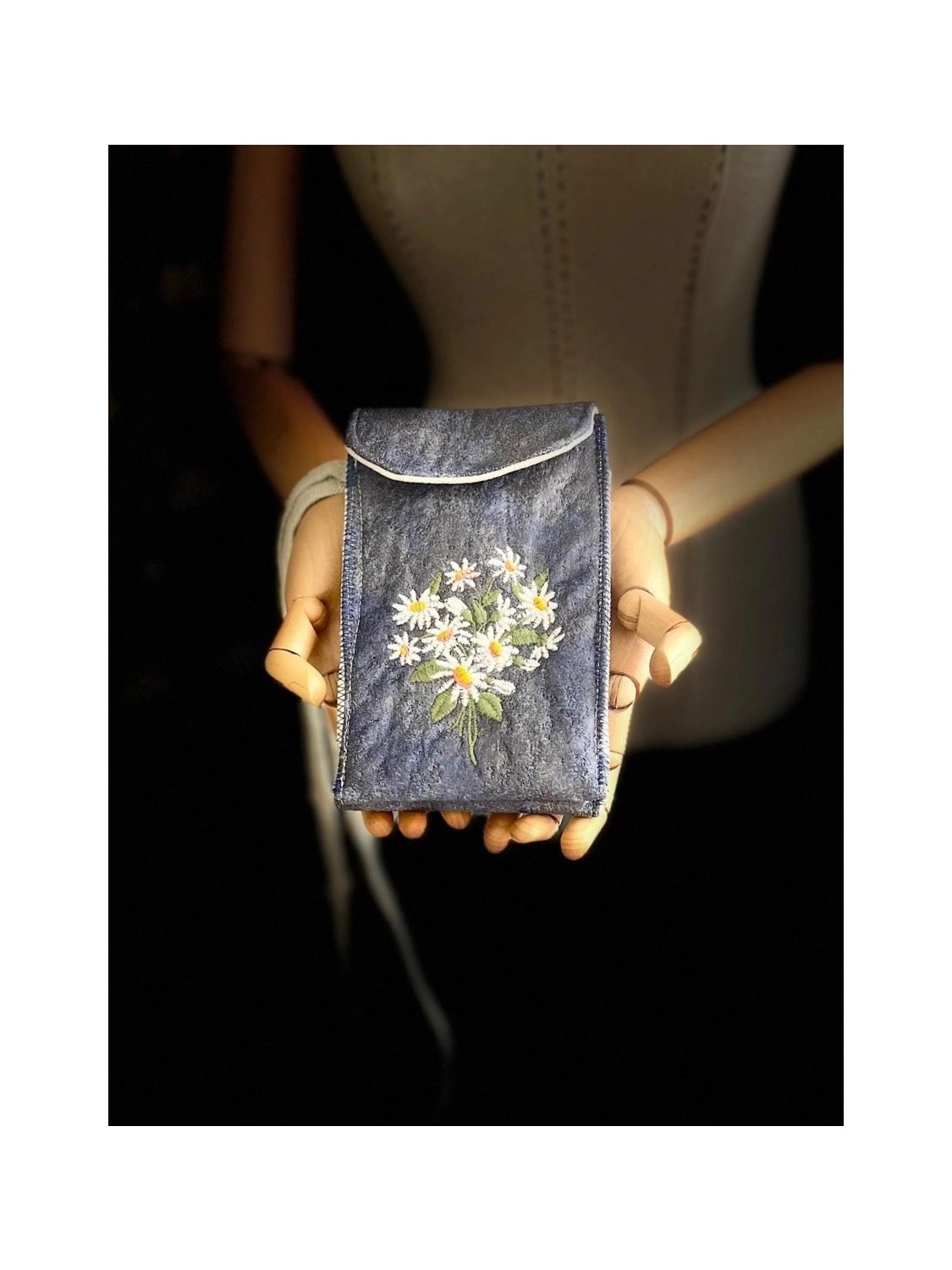 Ggart Handmade Meadov Nakış Işlemeli Telefonluk, Telefon Çantası V27 görsel 4