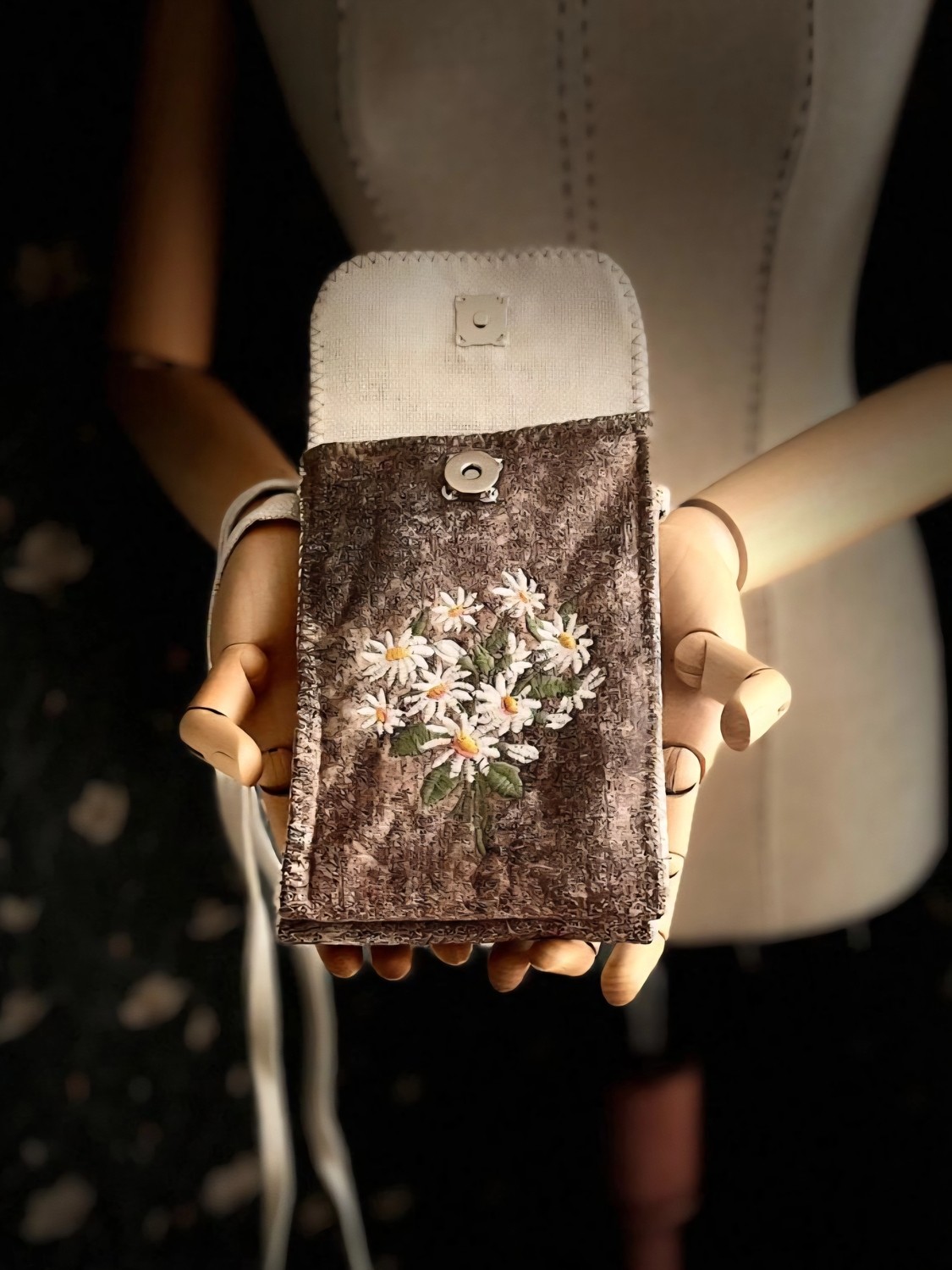 Ggart Handmade Meadov Nakış Işlemeli Telefonluk, Telefon Çantası V10 görsel 5