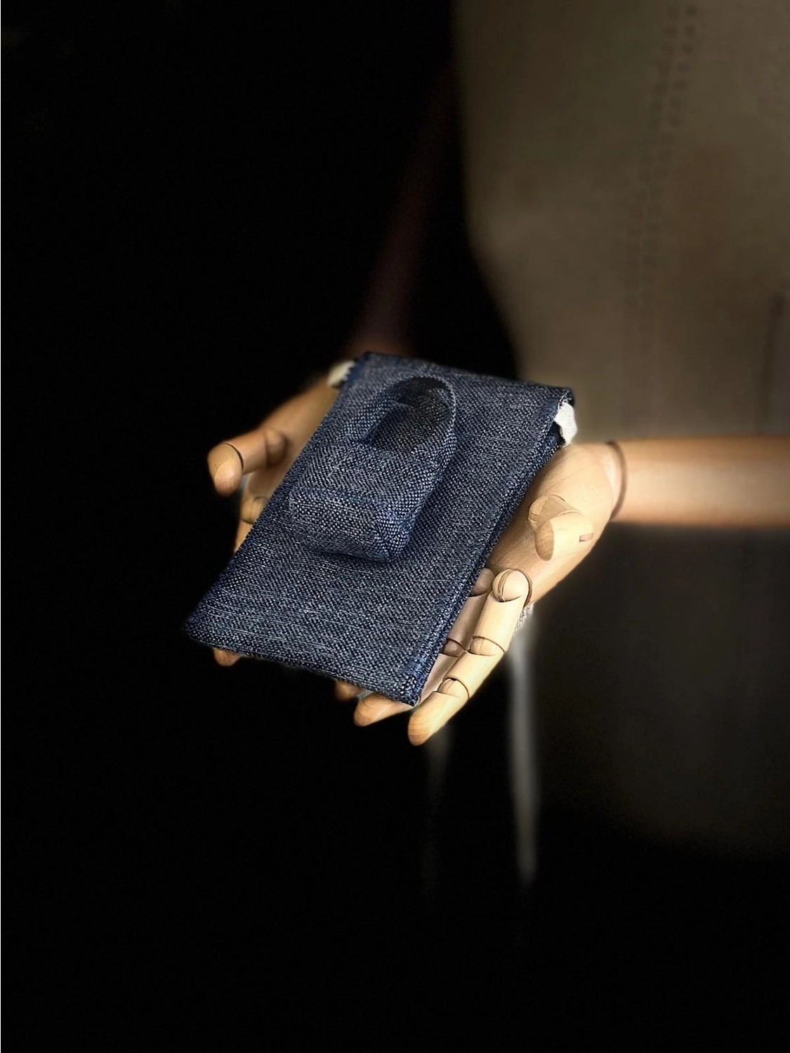 Ggart Handmade Meadov Nakış Işlemeli Keten Telefon Çantası, Telefon Kılıfı V35 görsel 3