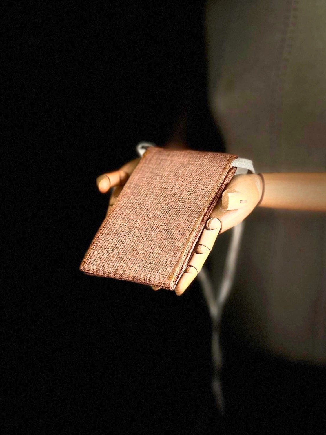 Ggart Handmade Meadov Nakış Işlemeli Keten Telefon Çantası, Telefon Kılıfı V23 görsel 4