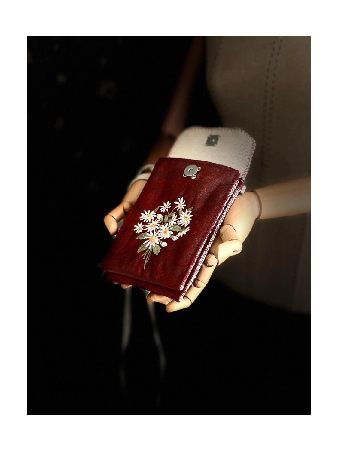 Ggart Handmade Meadov Nakış Işlemeli Telefonluk, Telefon Çantası V43 görsel 7