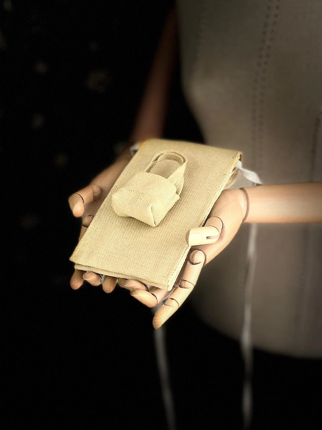 Ggart Handmade Meadov Nakış Işlemeli Keten Telefon Çantası, Telefon Kılıfı V46