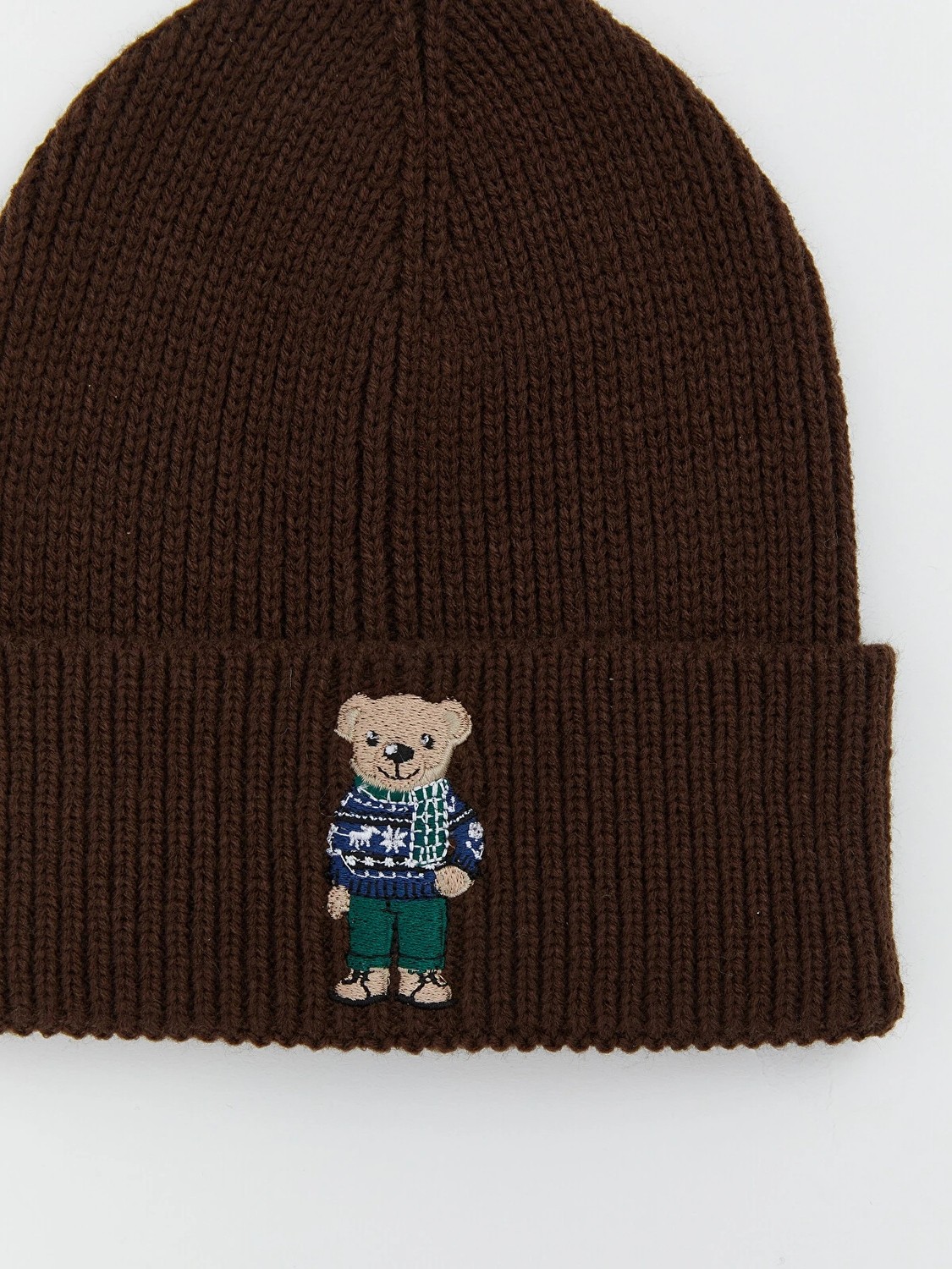 LC Waikiki Yeni Sezon Ayı Teddy Nakışlı Erkek Triko Bere görsel 2