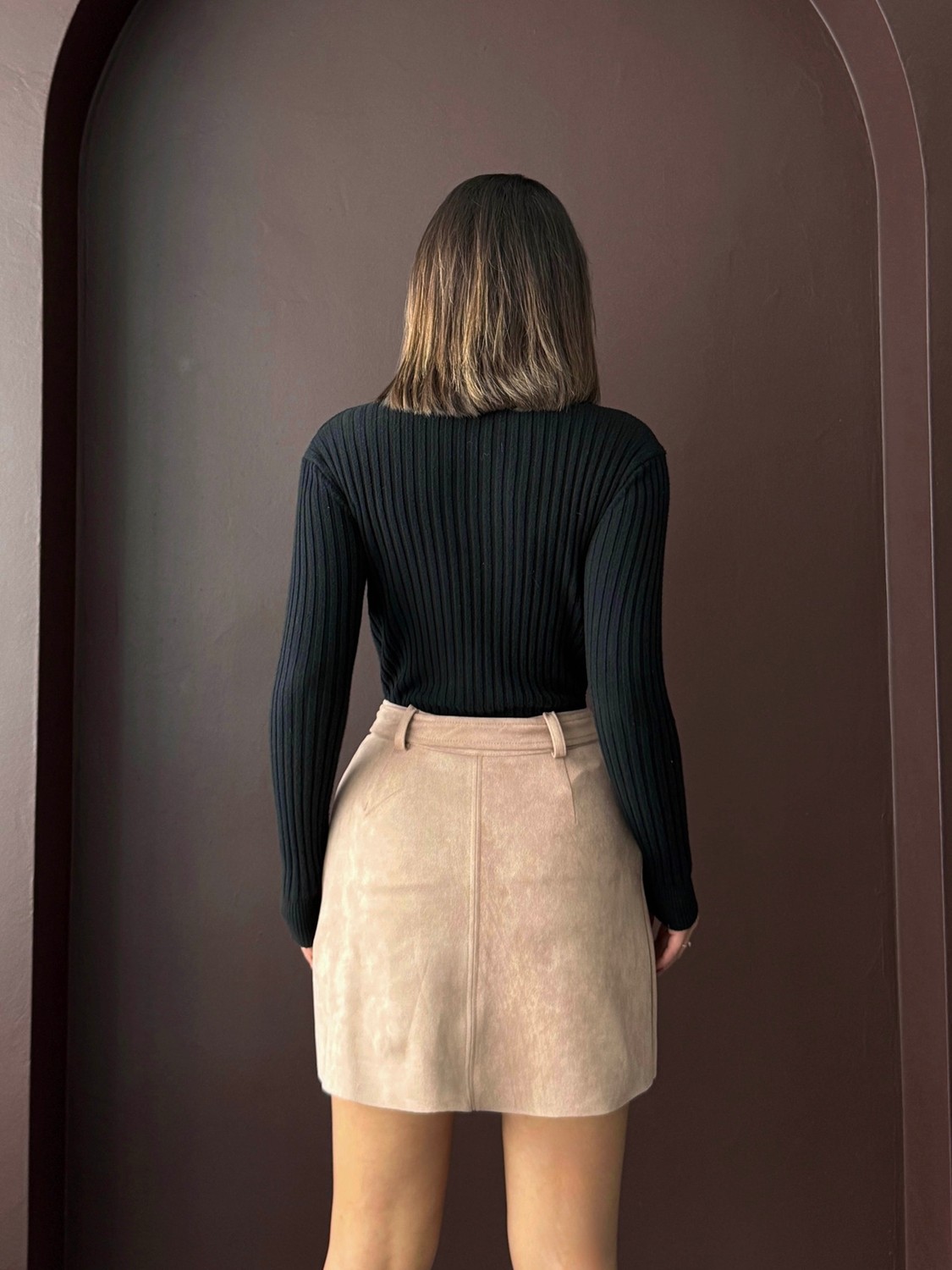 Very Moda Kemerli Etek | F1801 görsel 5