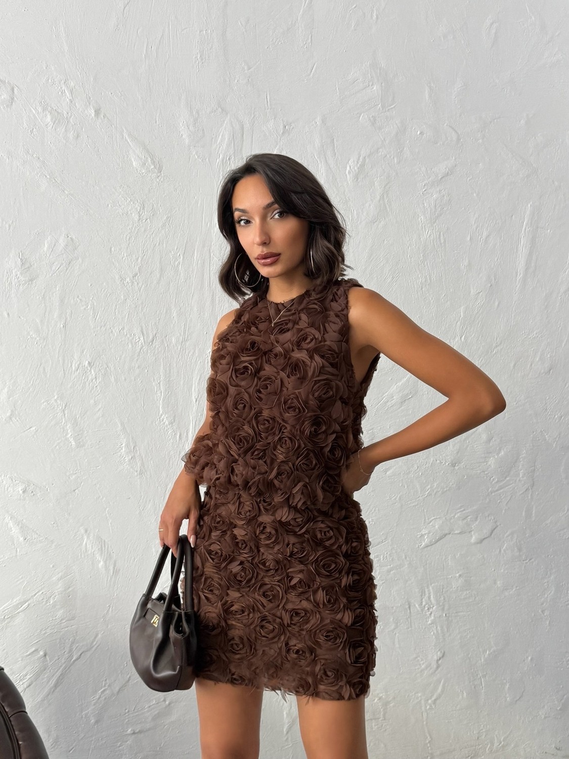 Very Moda Gül Desenli Tül Etek | F1757 görsel 7