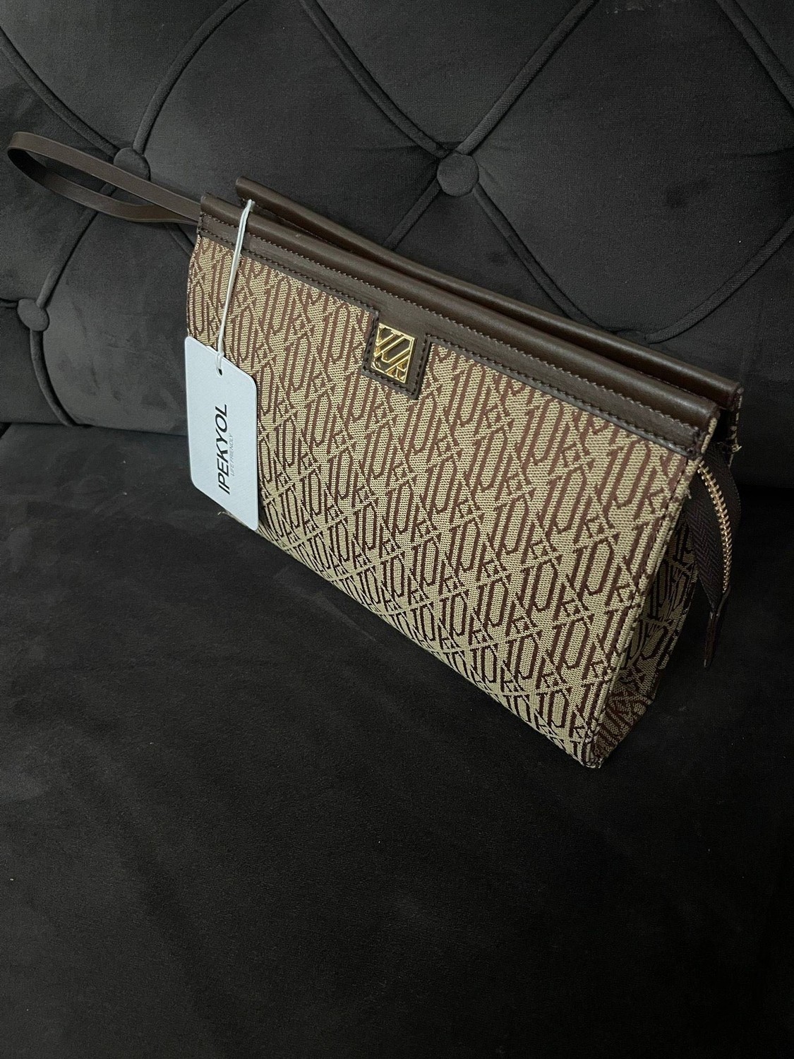 Pazarvia Shop Clutch Monogram Çanta