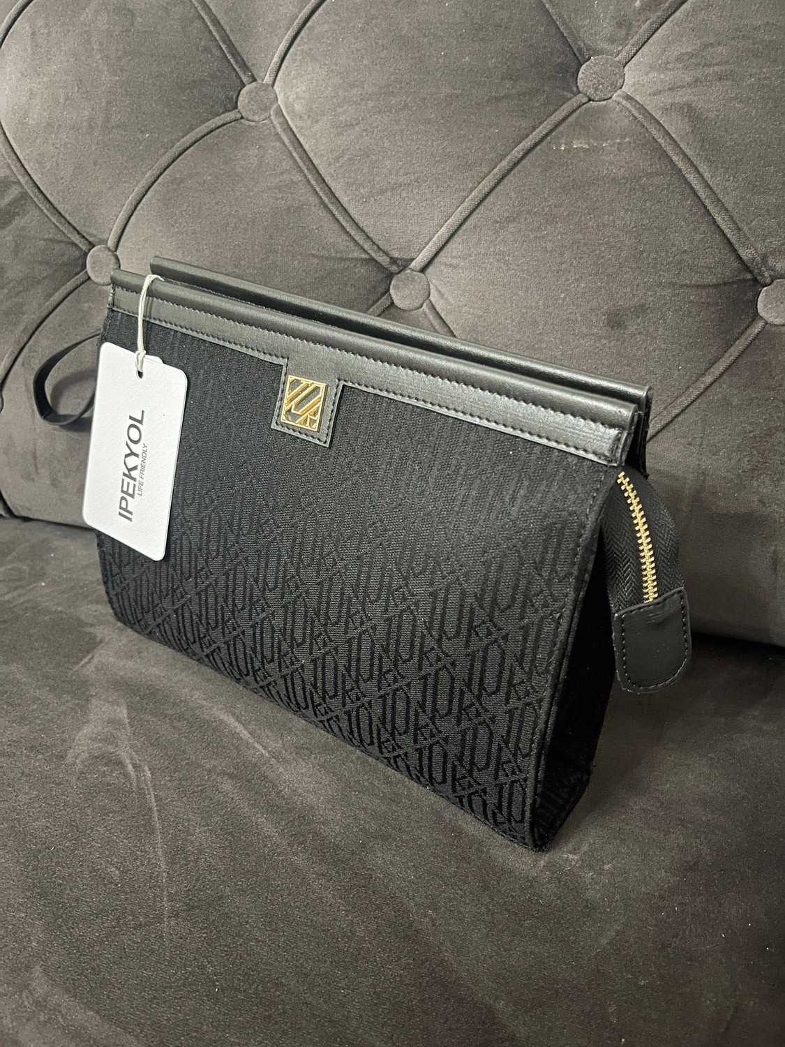 Pazarvia Shop Clutch Monogram Çanta