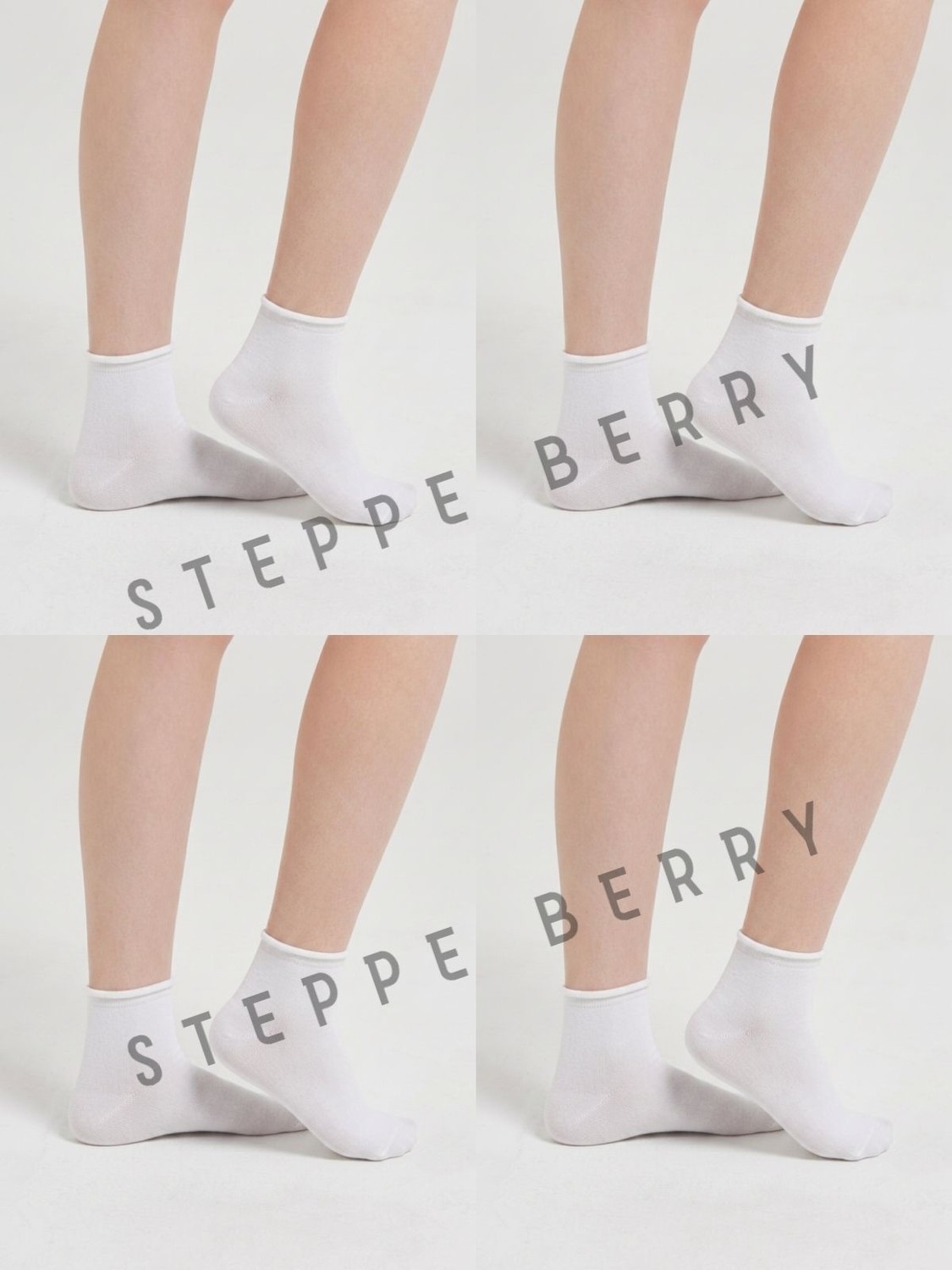 Steppe Berry 4'lü Yeni Sezon Kadın Dikişsiz Soket / Şeker Çorabı görsel 3