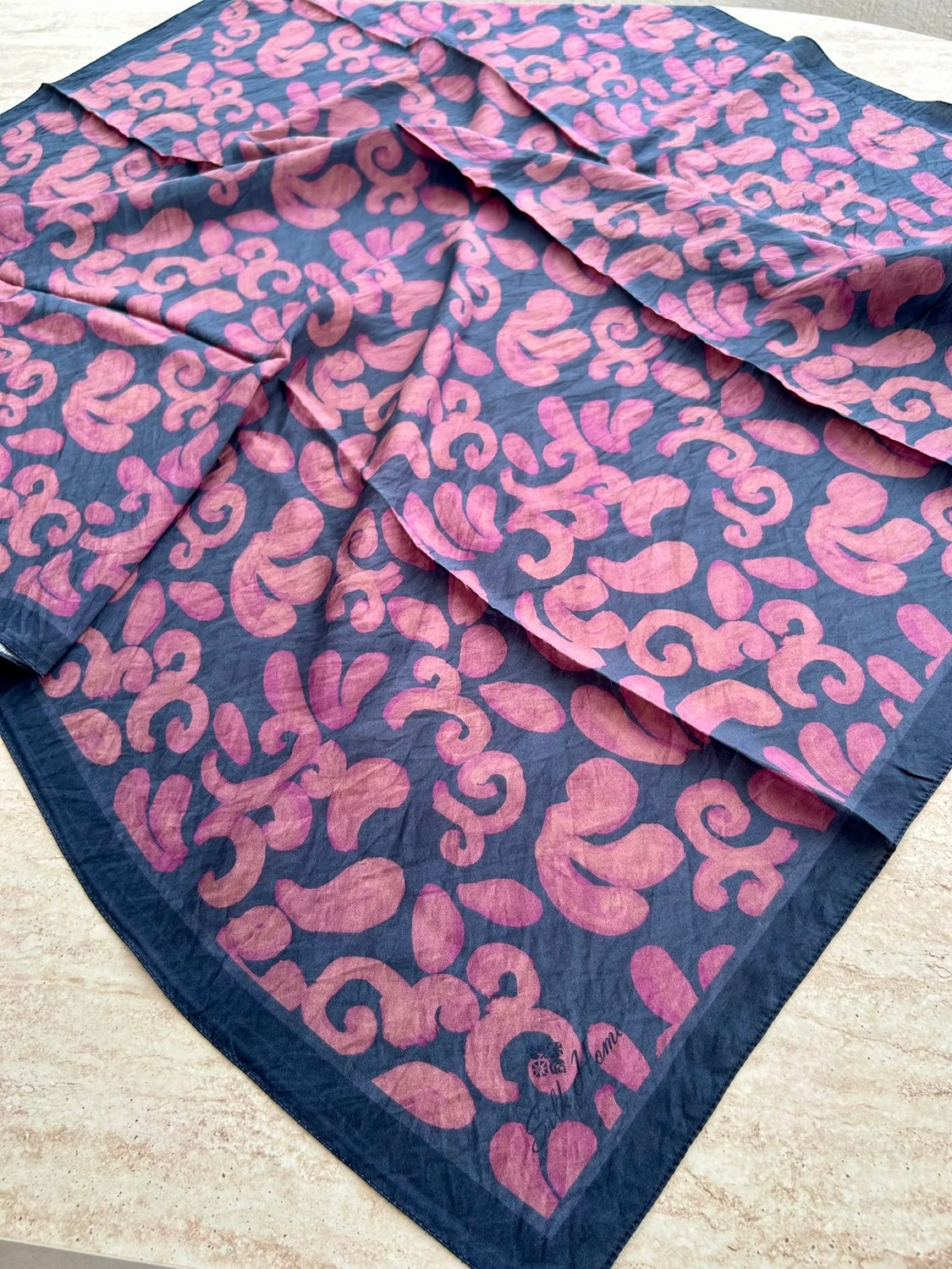 Silk Home Velora Eşarp Lacivert görsel 2