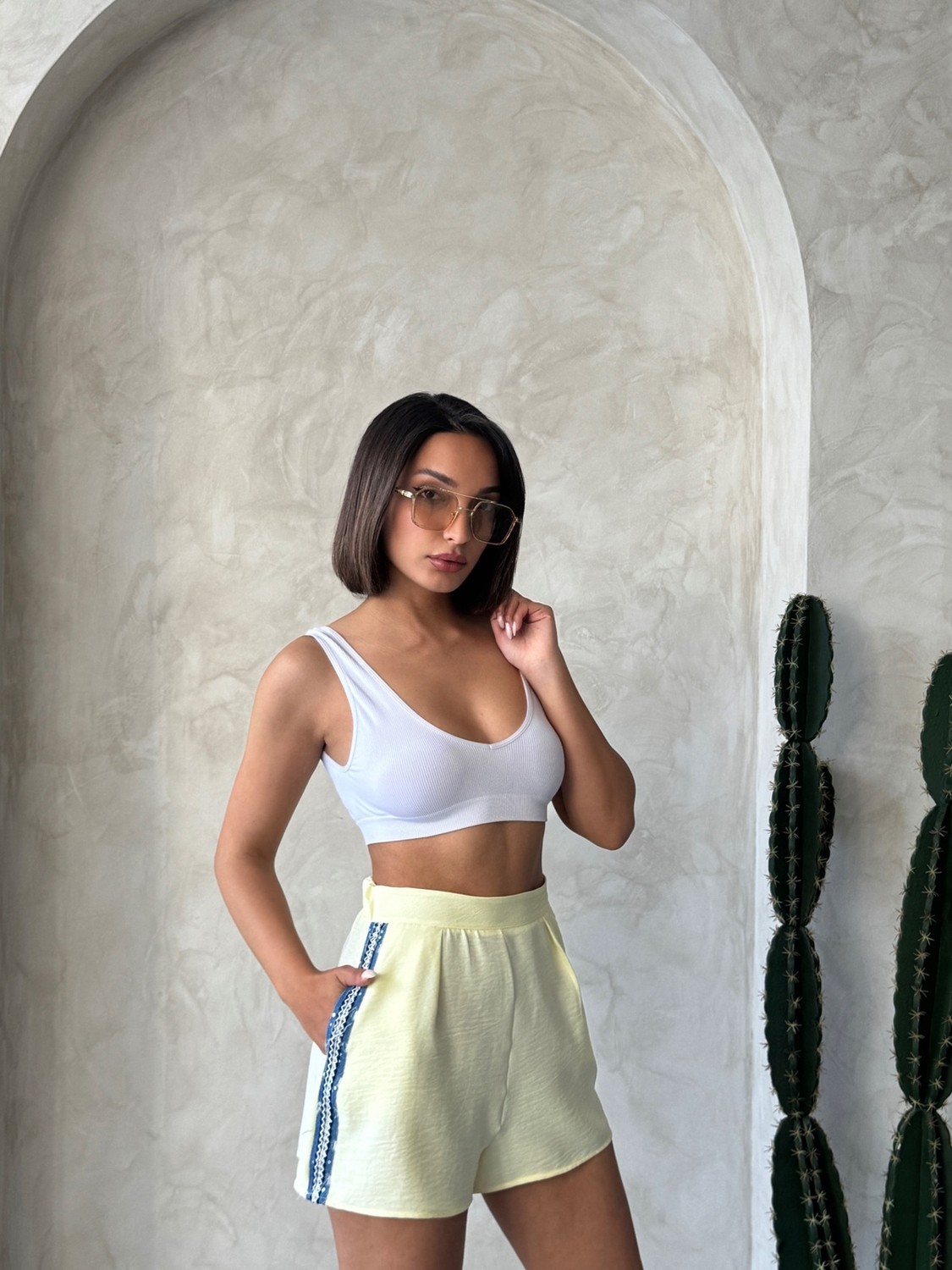 Very Moda Kot Detaylı Şort | D2847 görsel 7
