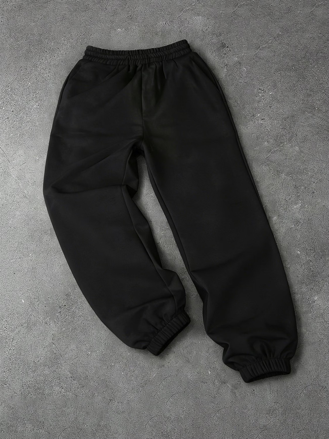 Macklin Unisex Kadın Erkek Gothıc Letter Yazı Baskılı Oversize 3 Iplik Kapüşonlu Hoodie ve Jogger Eşofman Altı görsel 6