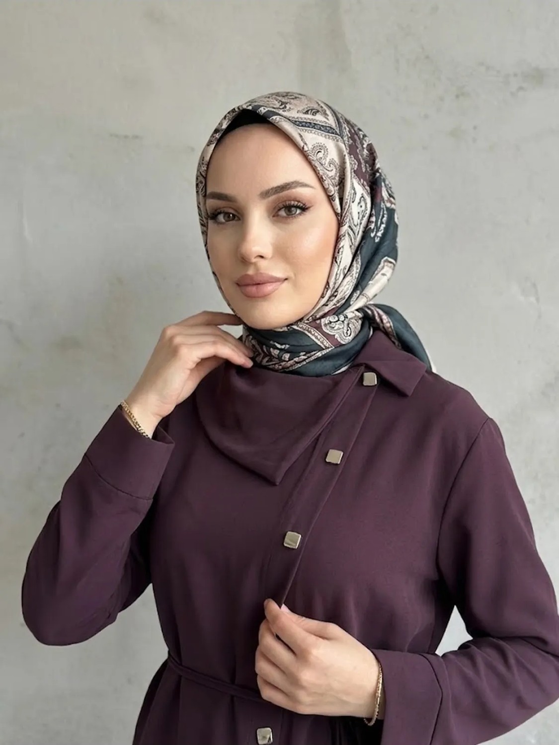 Miostil Çapraz Düğmeli Etekli Takım-Bordo görsel 3