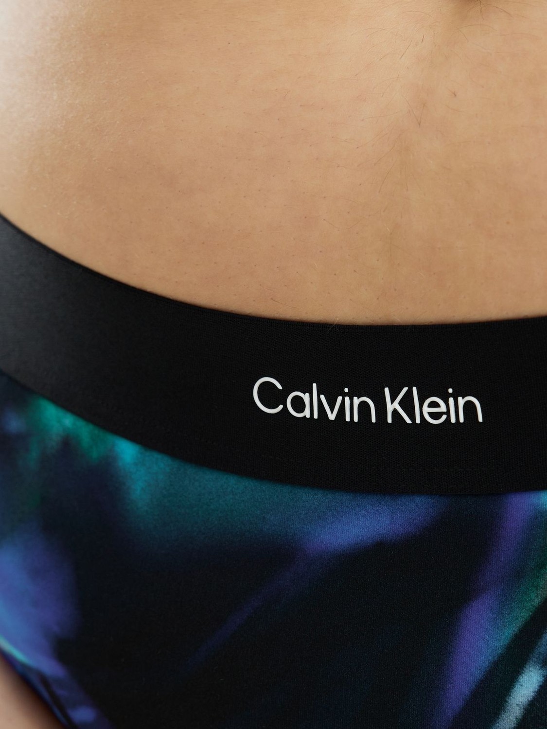 Calvin Klein Kadın / Kız Mavi Calvin Klein Bıkını-Prınt Mavi Kadın Bikini Altı görsel 2